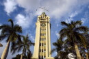 This July 15, 2009, photo shows the Aloha Tower, an iconic 10-story building at Aloha Tower Marketplace in Honolulu.