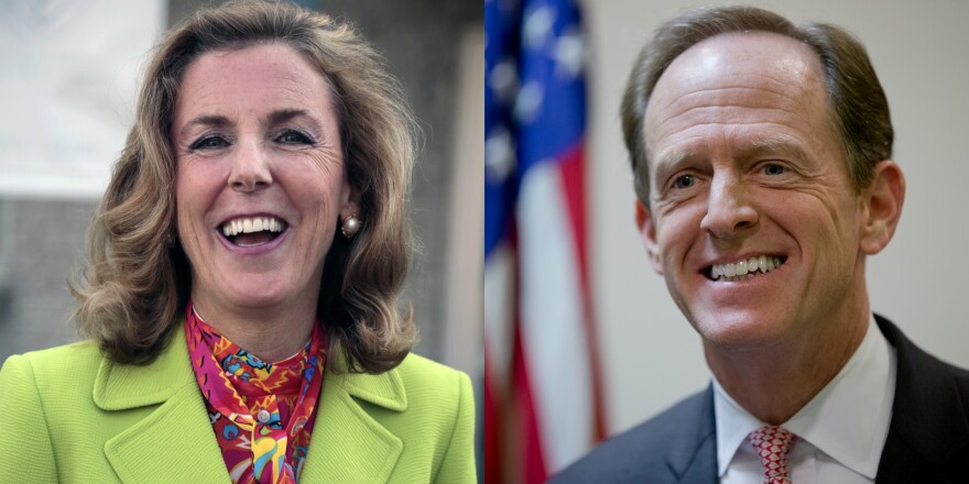 Katie McGinty and Pat Toomey