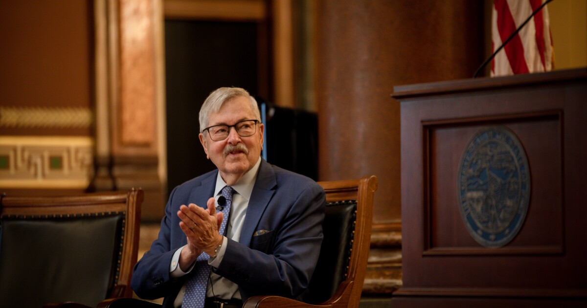 Longest serving governor in U.S. history, Terry Branstad, given Iowa's highest citizen honor