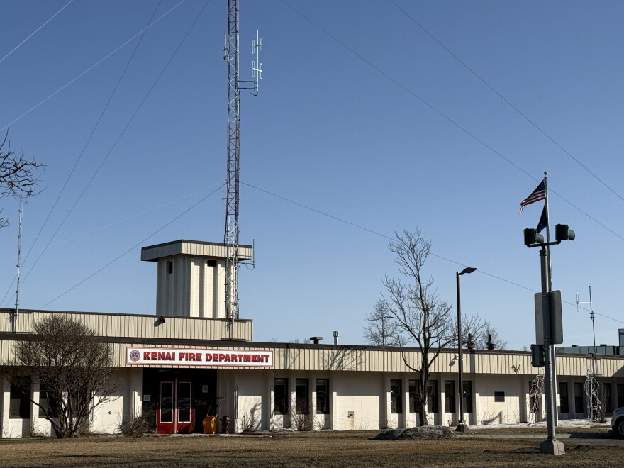The sun shines on the Kenai Fire Department on Tuesday, Apr. 14, 2026 in Kenai, Alaska.