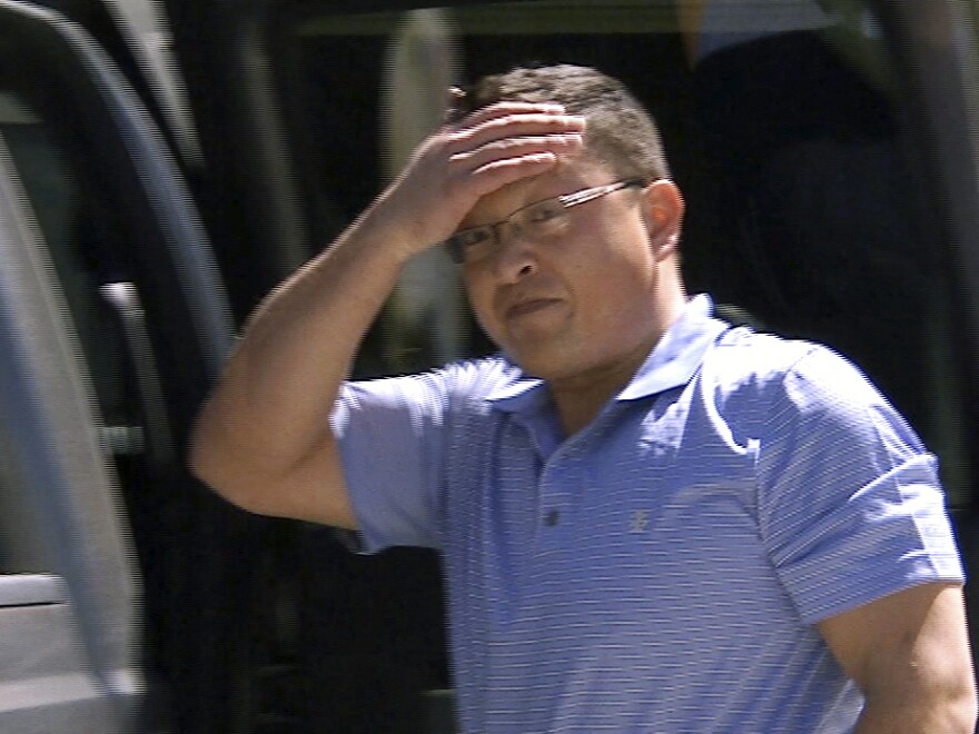 This undated file still image taken from video shows Markus Kaarma at his home in Missoula, Mont.