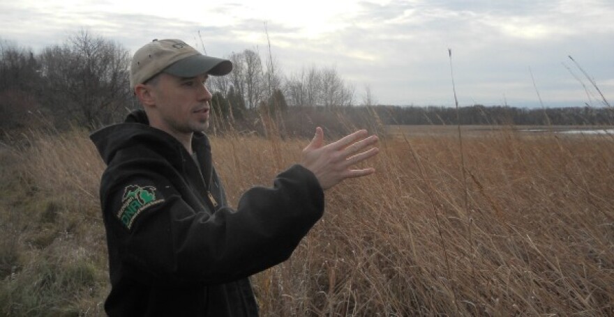 State Deer Manager Brent Rudolph at the DNR's Rose Lake Wildlife Area near East Lansing.