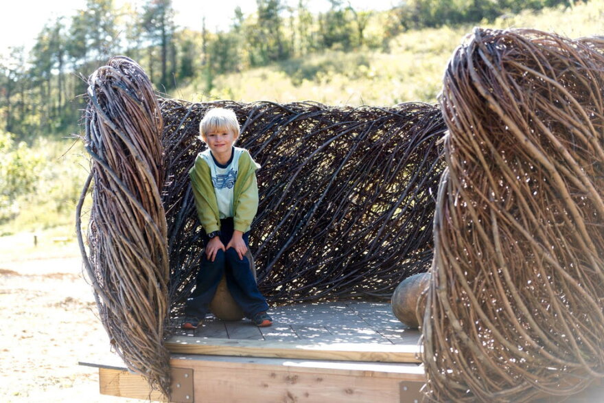 At Wildrock, children play with natural materials and, in so doing,