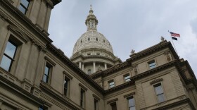 Michigan state capitol building in Lansing.