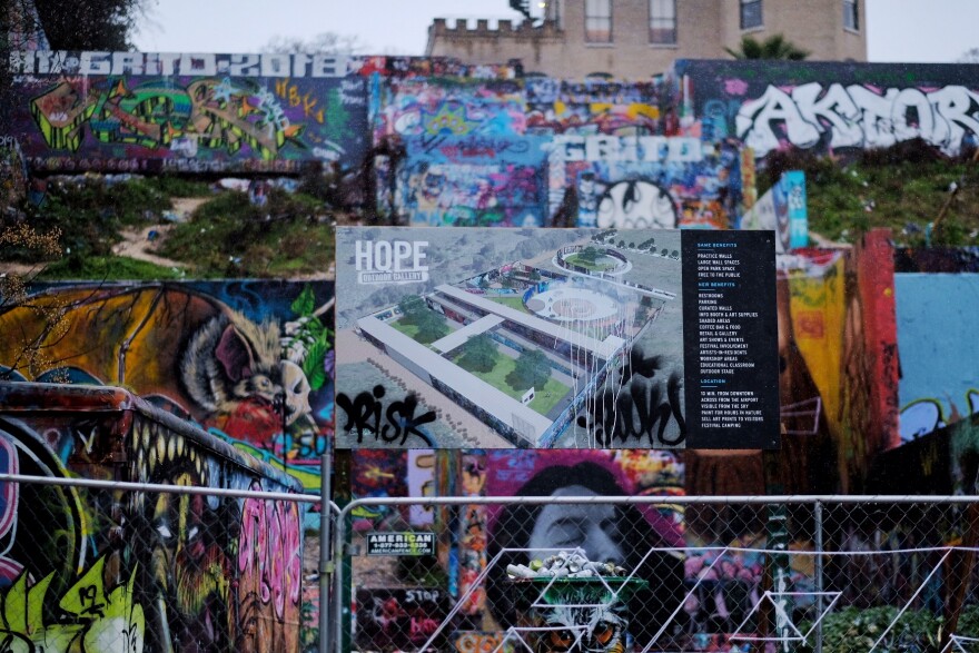 Austin S Iconic Graffiti Park Closes As A New Canvas Is Prepped Near The Airport Kut Radio Austin S Npr Station<script async src=