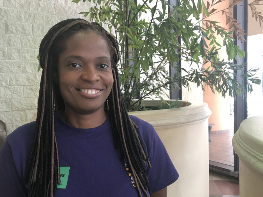 Medjhie Bissainthe came to the commission's workshop to show support for increasing the living wage. But she says a lack of affordable housing is a huge part of why wages need to be raised in the first place.