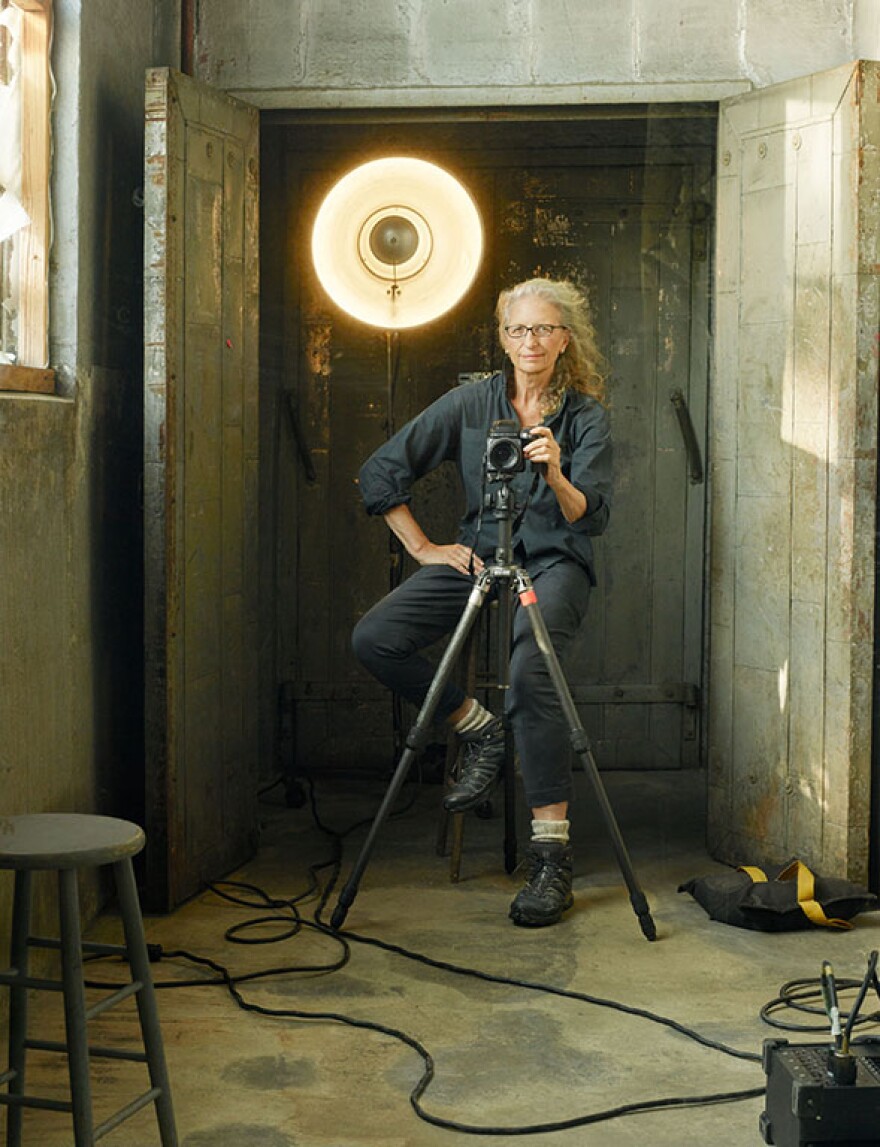 Annie Leibovitz, Self Portrait, Brooklyn, New York, 2017. ANNIE LEIBOVITZ / WORK presents a compelling mix of new and rarely seen photographs alongside some of the most recognizable portraits in American culture, on display now at the Mint through August 31.