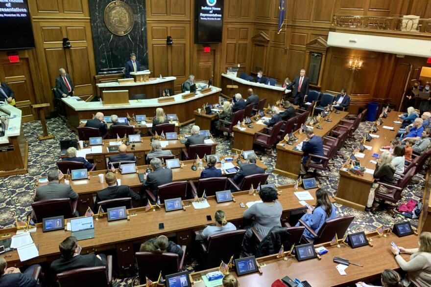 About 100 people came to the Statehouse for a hearing two days before Thanksgiving on proposed legislative that would effectively ban businesses from enforcing COVID-19 vaccine mandates.