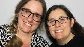 Zoe Courville (left) and Lora Koenig at their StoryCorps interview in December 2017.