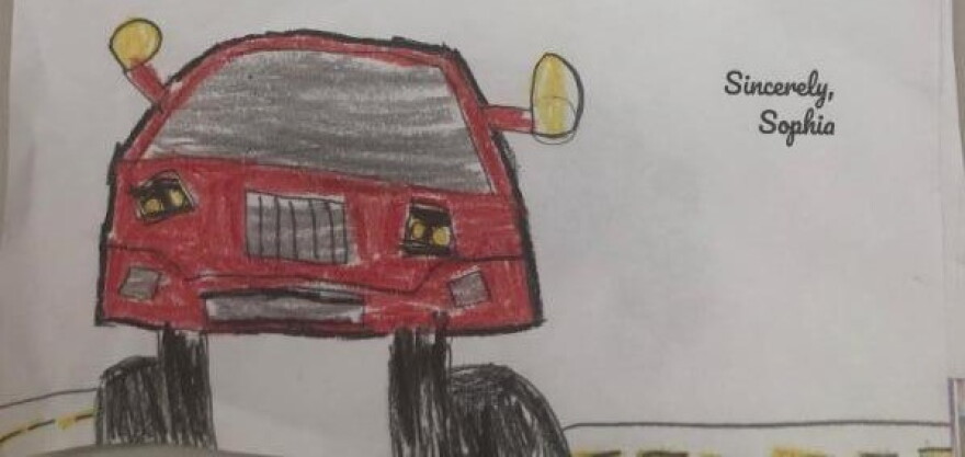 Mahoning and Trumbull county students drew pictures and wrote letters to GM CEO Mary Barra.