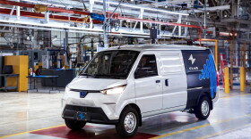 Electric Last Mile Solutions vans have a range of 150 miles. Production is expected to start in the fall.