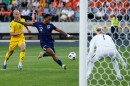 Quinten Timber of the Netherlands, center, scores his side's second goal during the World Cup qualifying soccer match between Lithuania and Netherlands at Darius and Girenas stadium in Kaunas, Lithuania, Sunday, Sept. 7, 2025. The Dutch men's national team will use Kansas City as home base during the 2026 World Cup.