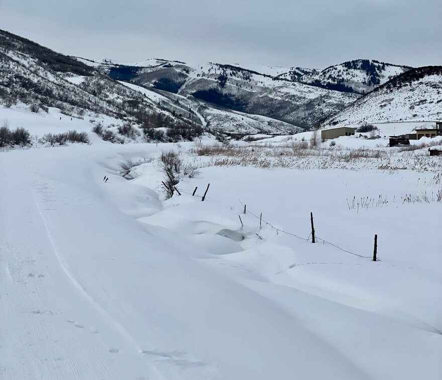 The rail trail snakes north from Park City to Echo.