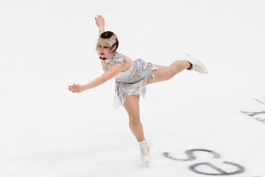 Alysa Liu rehearses through her women’s free skate program during the U.S. Figure Skating Championships on Friday, Jan. 9, 2026, at the Enterprise Center in St. Louis’ Downtown West Neighborhood.