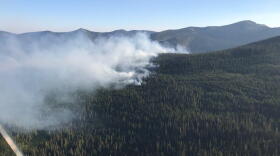 A view of the Davis Fire in the Kootenai National Forest, August 2, 2018.
