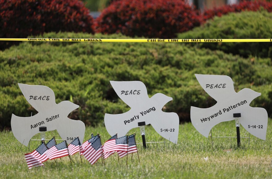 Max Schulte / WXXI News Buffalo residents say they want more than short-term attention after the racist mass shooting on May 14, and call for ongoing investments to fix systemic racism and address white supremacy. The Tops Market shooting is the latest mass killing or attempted killing by a person espousing white supremacist views.