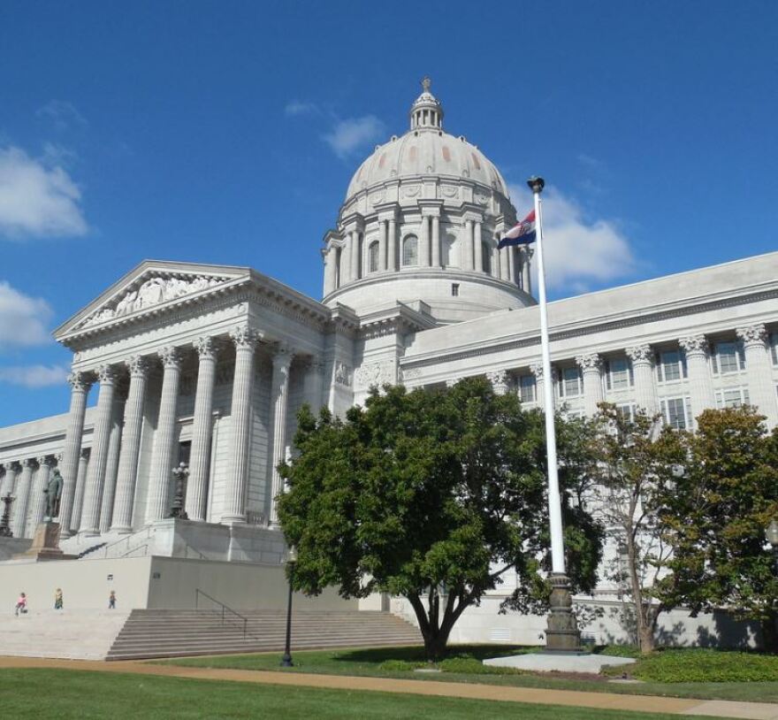 The Missouri Capitol building is shown in an undated photo.