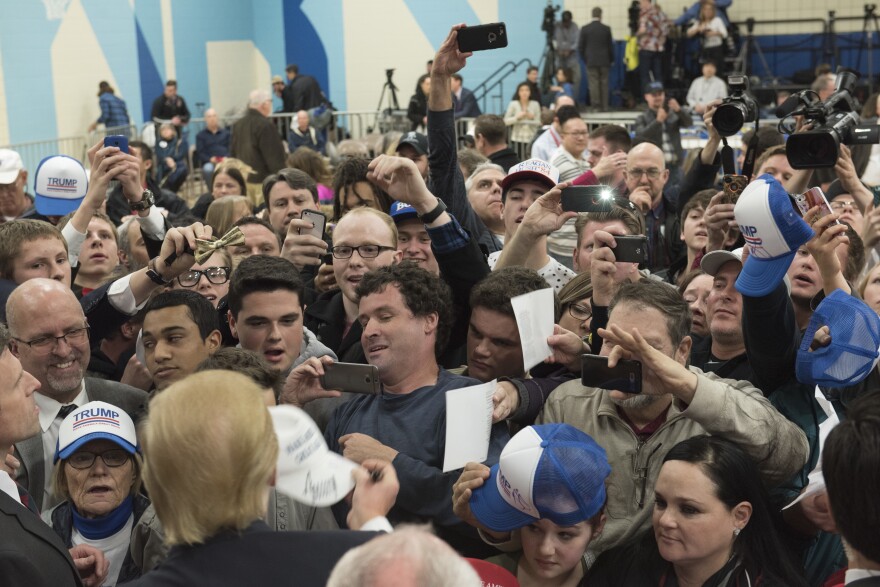 Council Bluffs, Iowa, Jan. 31, 2016: Donald Trump at a middle school rally of about 1,500 in western Iowa. Trump won 62 percent of the rural vote in the 2016 presidential election.