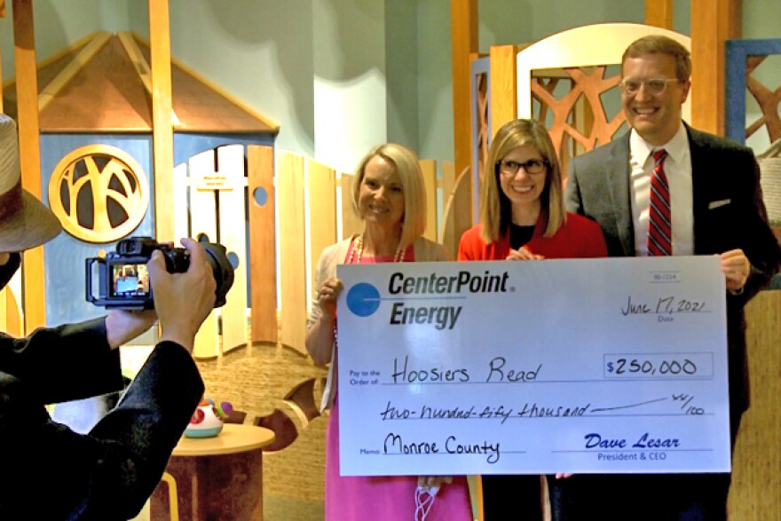 CenterPoint Energy Foundation and Hoosiers Read award a $250,000 grant to bring Dolly Parton’s Imagination Library to Monroe County.