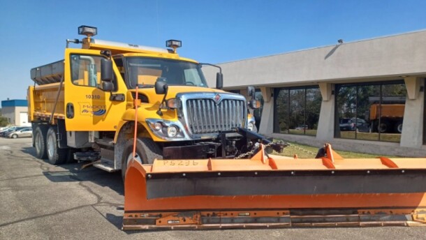 A Missouri Department of Transportation snowplow.