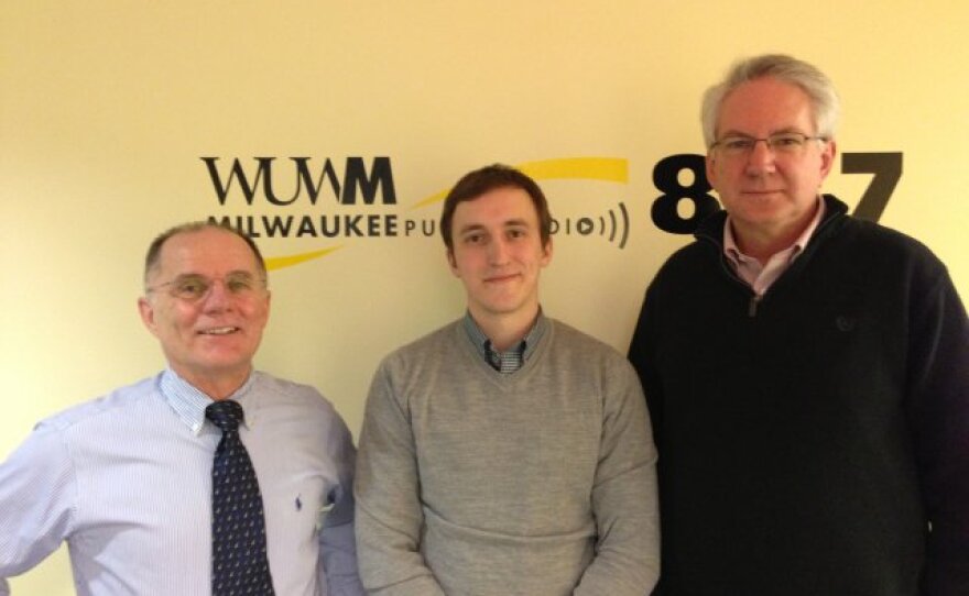 UWM geologists John Isbell and Erik Gulbranson