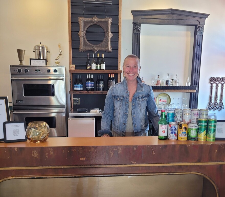 Julia McAvoy, owner of Gaslight Grocer and Wine Bar (127 N. State St., Geneseo), will be one of the 27 participating businesses in the first Geneseo Wine Walk, Saturday, May 30, 2026.