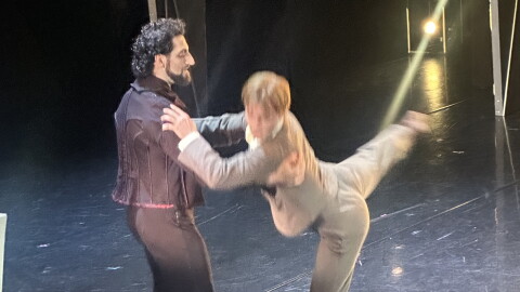Tigran Sargsyan (left) stars as Dracula in the State Street Balet production of Dracula, A Dark Shadow.