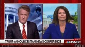 Cheri Bustos with Morning Joe host Joe Scarborough.