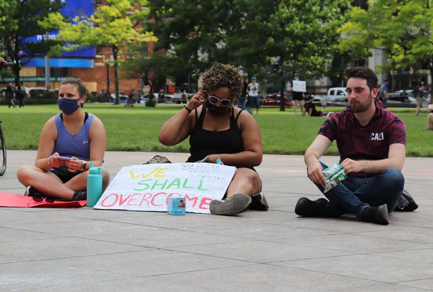 Protestors gathered at the Ohio Statehouse for the seventh consecutive day on Wednesday, June 3.