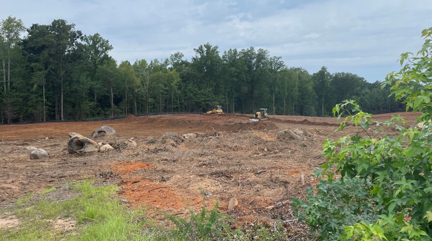 This land in transition is being developed into a multi-home site upon which actually affordable rental homes will be available as early as next summer to teachers in the Fairfield County School District.