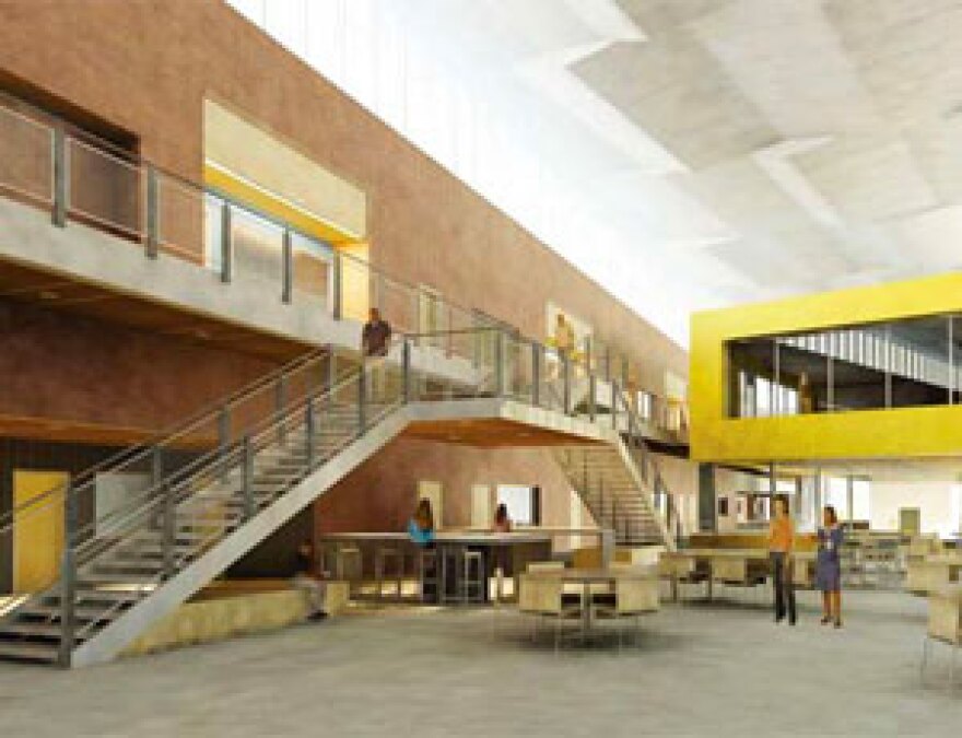 Artist rendering showing the interior of the Academy