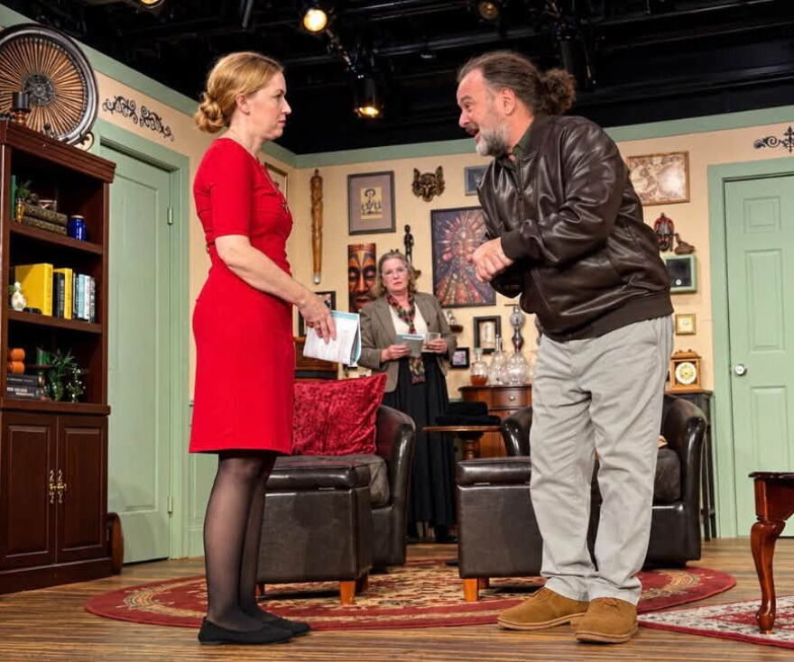 Randy Huft appears in the role of pompous writer Sidney Redlitch, who is writing a book on black magic.