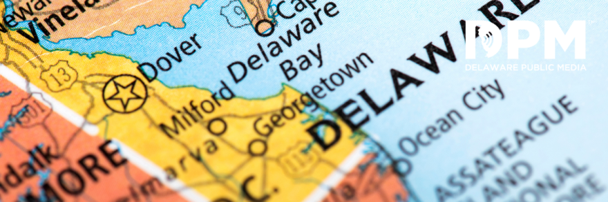 Map of Delaware