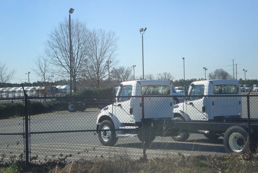 A North Carolina Freightliner plant.