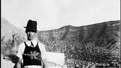 Harold Vance Hunter, April's maternal grandfather, outside Albuquerque, NM.