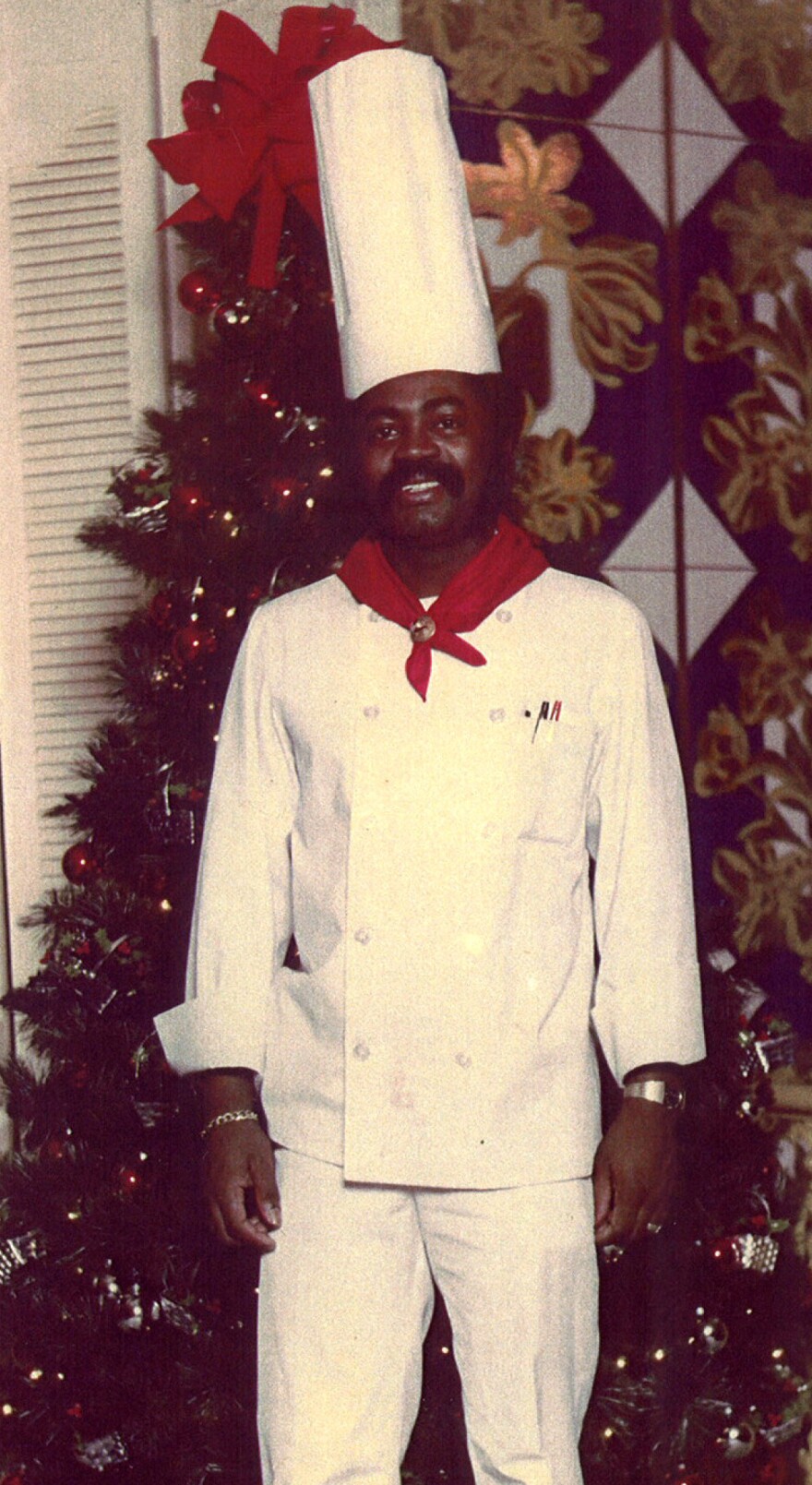 Clayton Sherrod in 1976. He began as a dishwasher at a Birmingham, Ala., country club in 1964 and worked his way up to head chef.