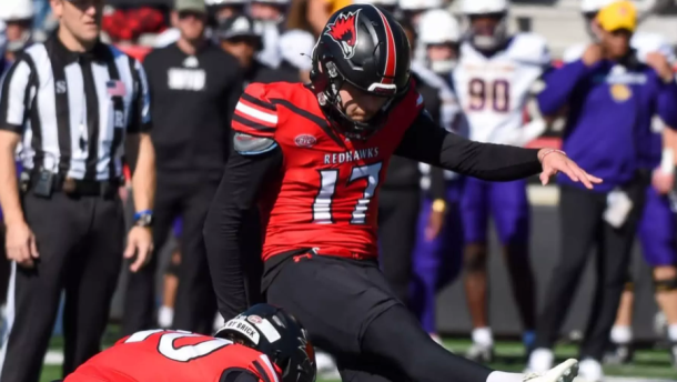 Redhawks kicker Justin Keller