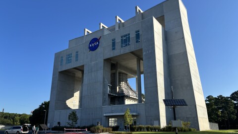 The new Flight Dynamics Research Facility at NASA Langley Research Center in Hampton on July 31, 2026.