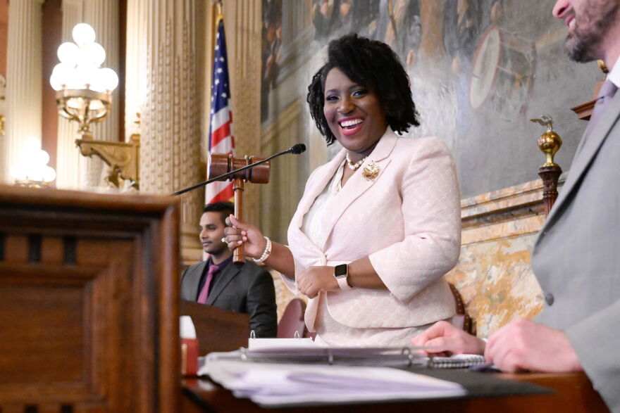 Joanna McClinton is the first woman and second Black person to serve as Pennsylvania House speaker.