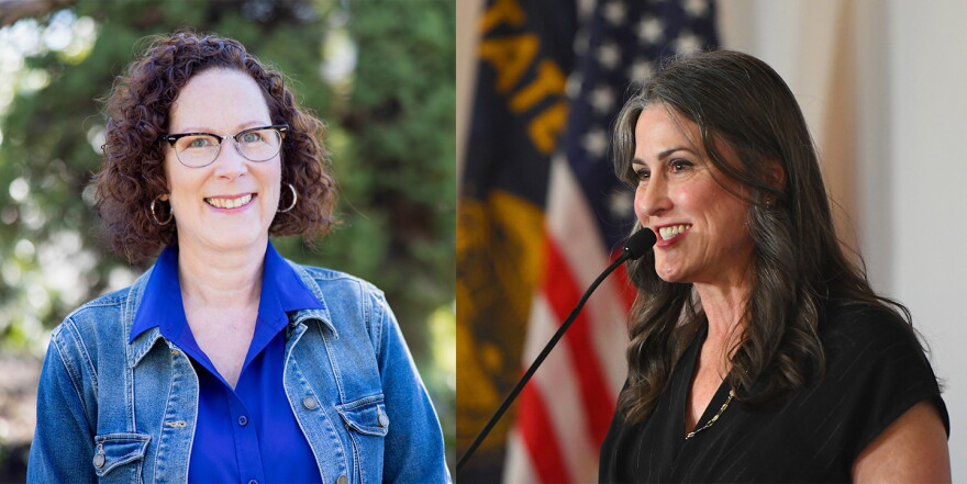 Democratic incumbent Val Hoyle, and Republican challenger Monique DeSpain, are vying to represent the 4th Congressional District. Pacific Green Party candidate, not pictured, is also seeking the seat.
