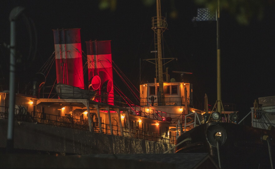 S.S. City of Milwaukee transformed into Manistee's Ghost Ship (Courtesy: The Society for the Preservation of the S.S. City of Milwaukee)