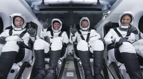 The crew of Axiom Mission 1 will spend 8 days at the International Space Station, the first all-private crew to travel to the orbiting lab. Photo: SpaceX