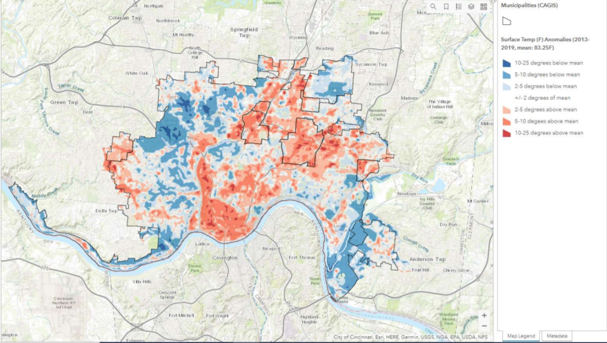 cincinnati heat map