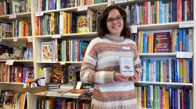 Amy Hetherington-Coy is a bookseller at Riverbend in Glastonbury. She holds one of the store's bestselling books 'The Little Frog's Guide to Self-Care December 27, 2024.