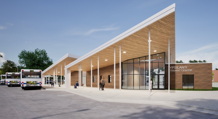 The Ypsilanti Transit Center.