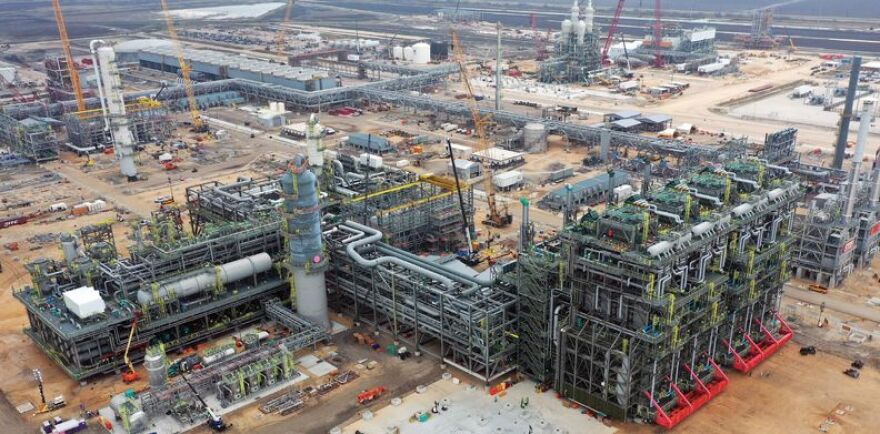 The Gulf Coast Growth Ventures petrochemicals plant in San Patricio County, Texas