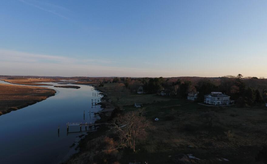 The Connecticut River in Old Lyme, Connecticut.