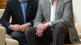 Former University of North Carolina at Chapel Hill chancellor Holden Thorp (L) wrote a new book with UNC-CH professor Buck Goldstein (R) about the flawed relationship between American colleges and their communities.