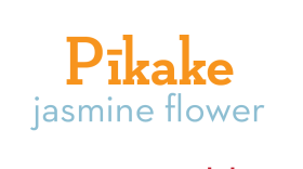 Pīkake is our name for the fragrant jasmine flower, and it is also the Hawaiian word for "peacock."