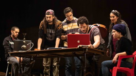 The cast of "We Live in Cairo." (Photo by Evgenia Eliseeva)